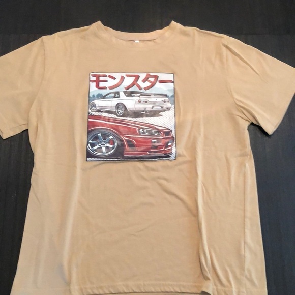 XL Tan Graphic T-Shirt - Picture 1 of 4